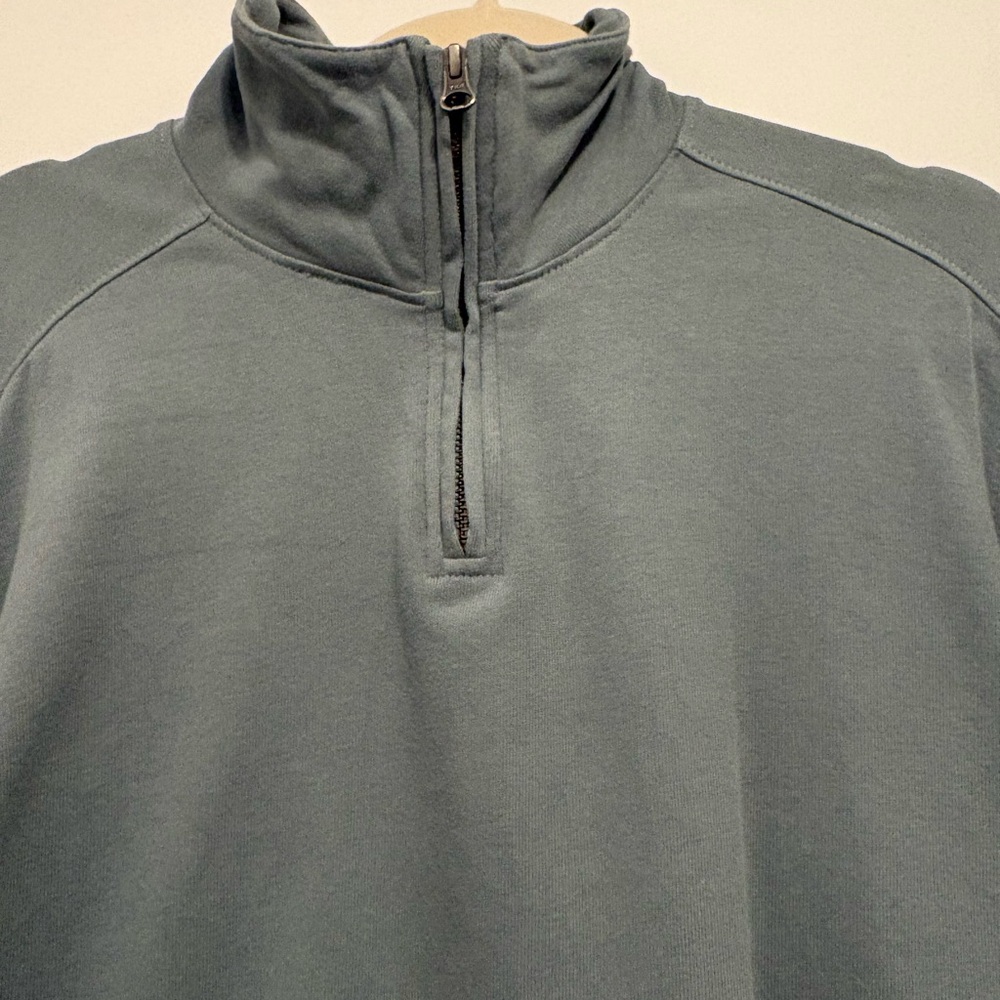 Pact Women’s Teal Quarter Zip-Up - Picture 2 of 6